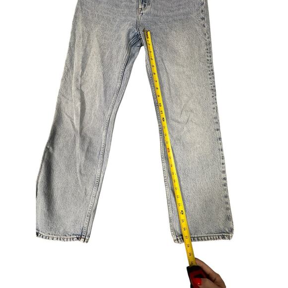 Reformation Cynthia High Rise Straight Jeans Size 29 Star Embroidered Ba… - Picture 3 of 9